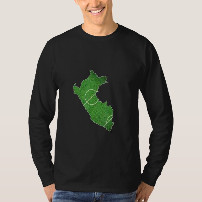 Peru Fußballplatz T-Shirt (Vorderseite)