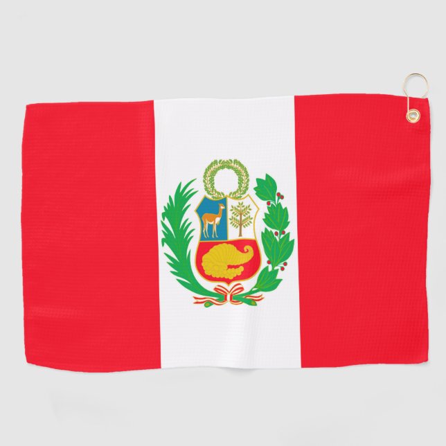 Peru Golfhandtuch (Horizontal)
