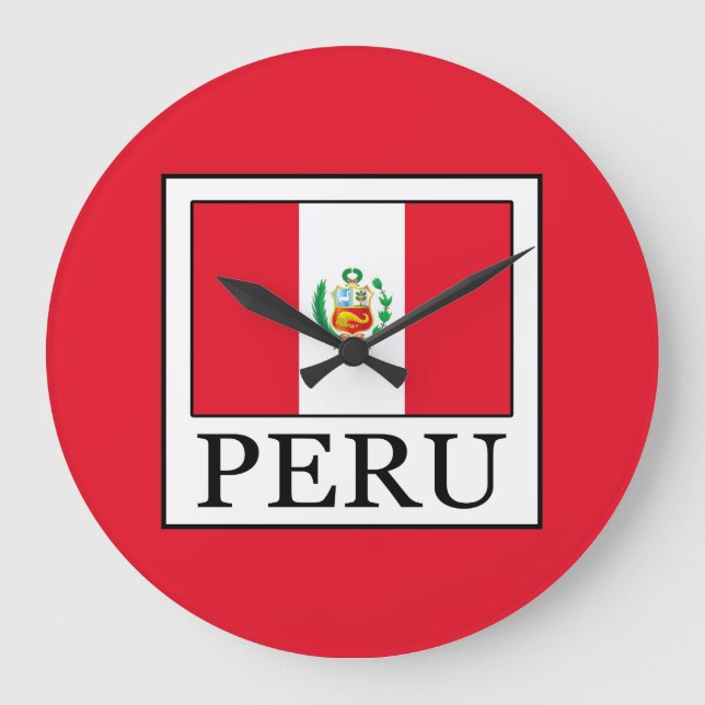Peru Große Wanduhr (Vorderseite)