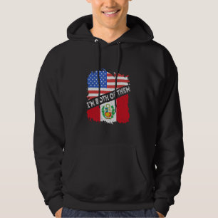 Peru Ich Bin Beide Amerika Peruanische Flagge Peru Hoodie