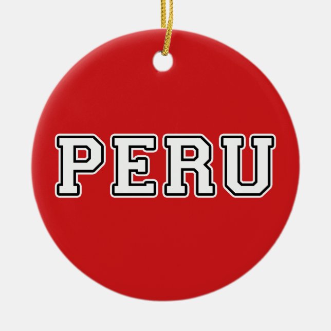 Peru Keramik Ornament (Vorne)