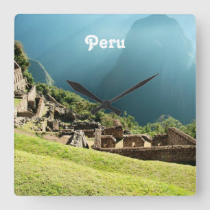 Peru Landscape Quadratische Wanduhr