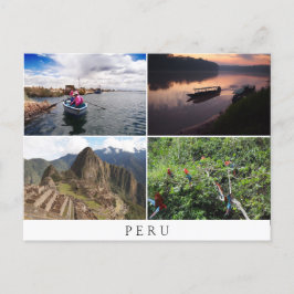 Peru Landschaften in Collage Souvenir Postkarte