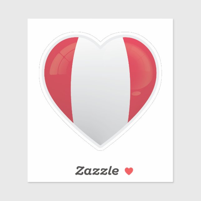 Peru-Liebe Aufkleber (Blatt)