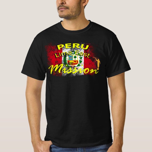 Peru Lima East Mormon LDS Mission T-Shirt (Vorderseite)