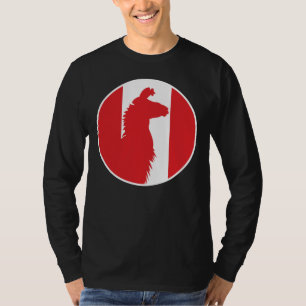 Peru Llama Alpaca Nationale Tierflagge Peruaner T-Shirt