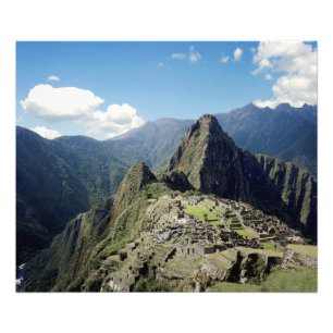 Peru, Machu Picchu, die alte verlorene Stadt Fotodruck