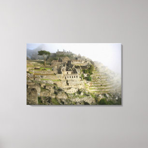 Peru, Machu Picchu. Die alte Zitadelle von Machu Leinwanddruck