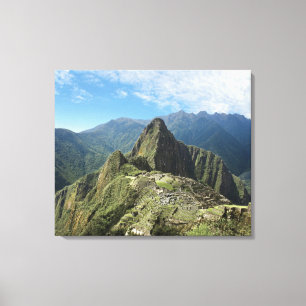 Peru, Machu Picchu, die antike verlorene Stadt der Leinwanddruck