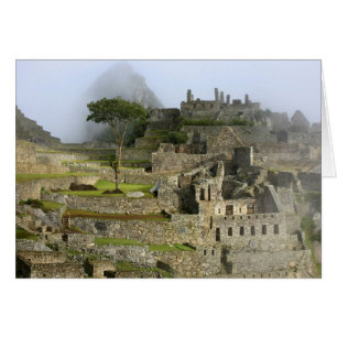 Peru, Machu Picchu. Die antike Zitadelle von