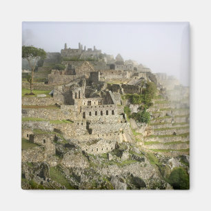 Peru, Machu Picchu. Die antike Zitadelle von Machu Magnet