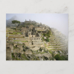 Peru, Machu Picchu. Die antike Zitadelle von Machu Postkarte