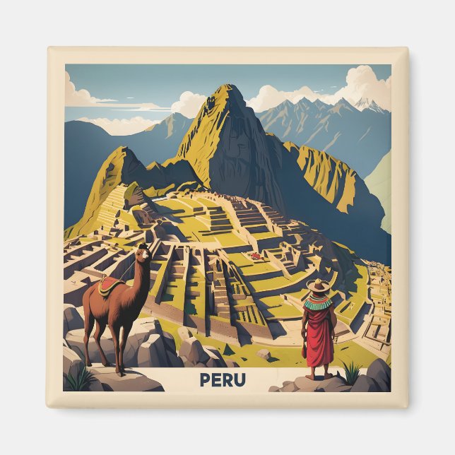 Peru Machu Picchu Magnet (Vorne)