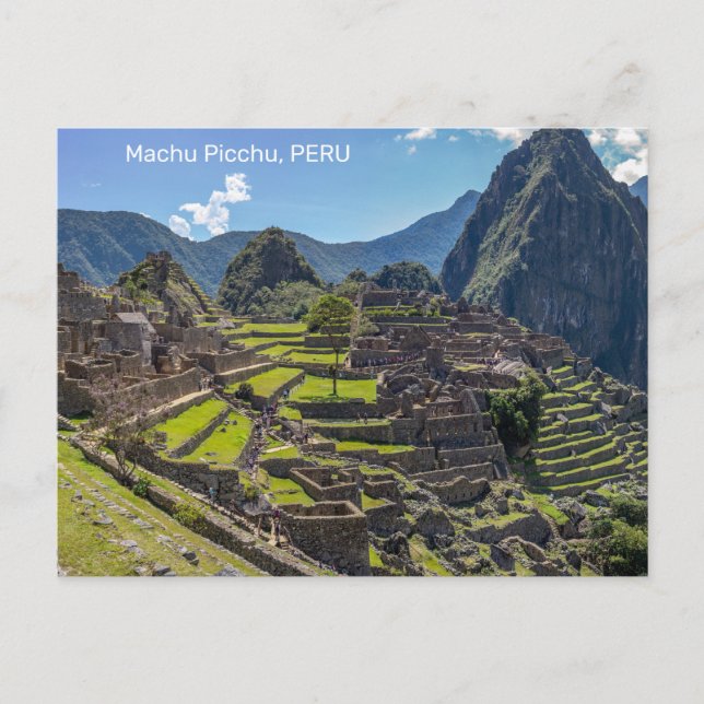 Peru Machu Picchu Postkarte (Vorderseite)