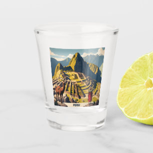 Peru Machu Picchu Schnapsglas