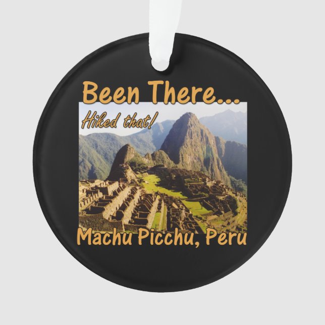 Peru Machu Picchu Wandern Ornament (Vorderseite)