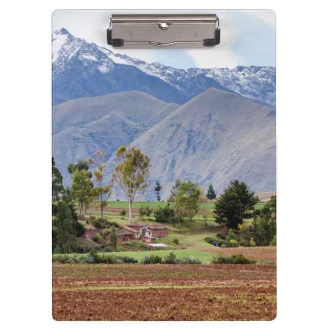 Peru, Maras. Landschaft über dem Sakraltal Klemmbrett (Vorderseite)