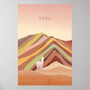 Peru-Minimal-Reiseposter Poster