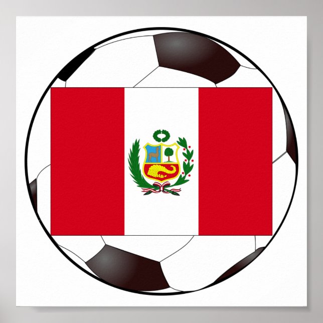 Peru-Nationalflagge Poster (Vorne)