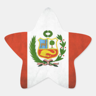 Peru-Nationalflagge Stern-Aufkleber