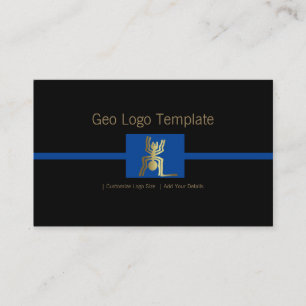 Peru Nazca Gold Geoglyph Spider Logo Visitenkarte