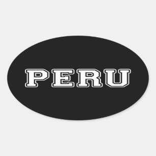 Peru Ovaler Aufkleber