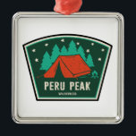 Peru Peak Wilderness Vermont Camping Ornament Aus Metall<br><div class="desc">The Peru Peak Wilderness is one of eight wilderness areas in the Green Mountain National Forest in the U.S. state of Vermont.</div>