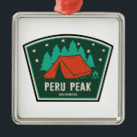 Peru Peak Wilderness Vermont Camping Ornament Aus Metall<br><div class="desc">The Peru Peak Wilderness is one of eight wilderness areas in the Green Mountain National Forest in the U.S. state of Vermont.</div>
