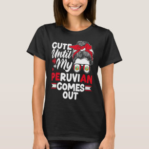 Peru Peru Flagge Niedlich bis mein peruanischer Co T-Shirt