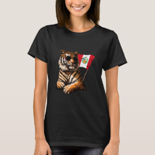 Peru Peru Pride Tiger Peruanischer Roots Peruanisc T-Shirt