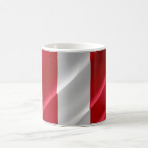 Peru - Peruanische Waving Flag - Kaffeetasse