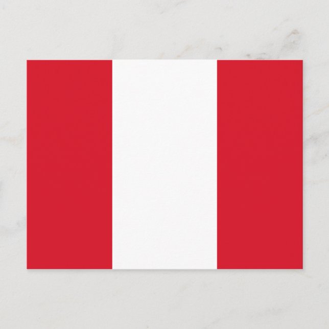 Peru (Peruanisches Flag Postkarte) Postkarte (Vorderseite)