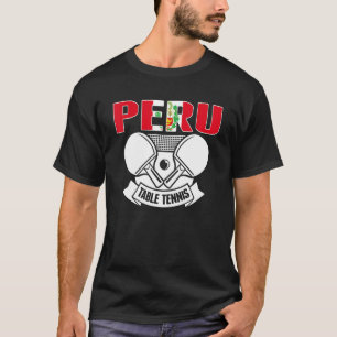 Peru Ping Pong Peruanische Tischtennis Team Unters T-Shirt