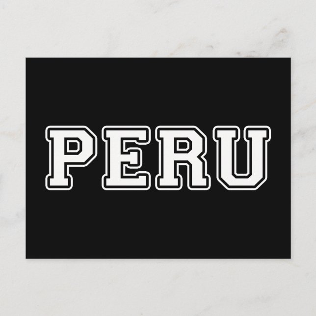 Peru Postkarte (Vorderseite)