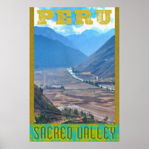 Peru-Reise-Plakat - heiliges Inkatal Poster