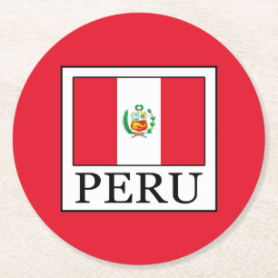 Peru Runder Pappuntersetzer