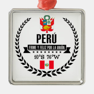 Peru Silbernes Ornament