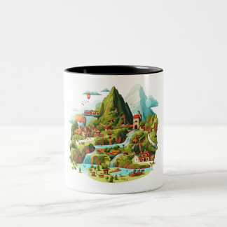 Peru-Tasse Zweifarbige Tasse
