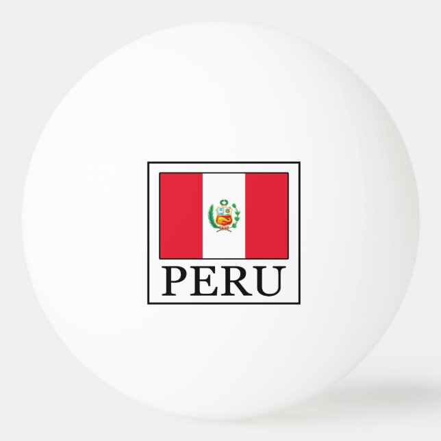 Peru Tischtennisball (Vorderseite)