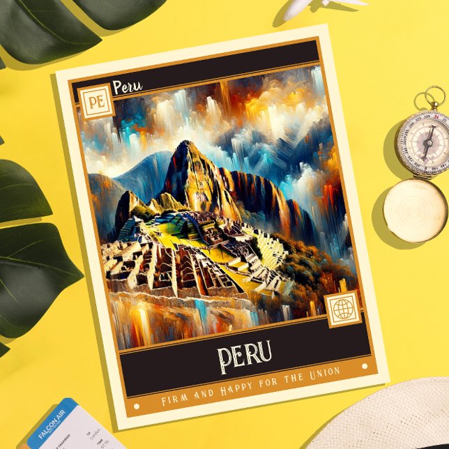 Peru | Vintage Malerei Postkarte (Von Creator hochgeladen)
