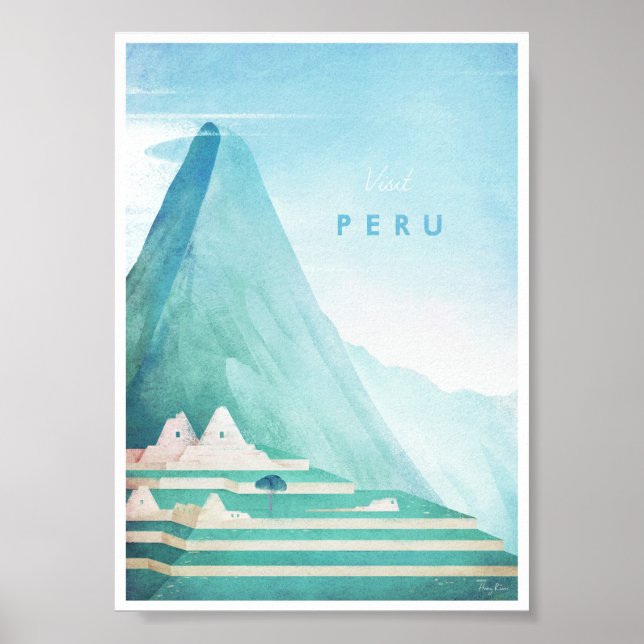 Peru Vintage Travel Poster (Vorne)