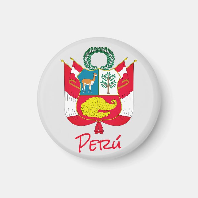 Peru-Wappen Magnet (Vorne)