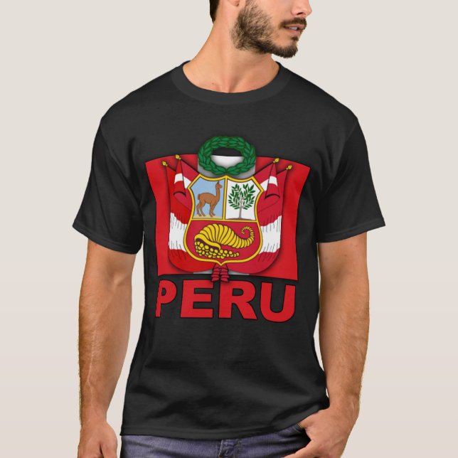Peru-Wappen T-Shirt (Vorderseite)