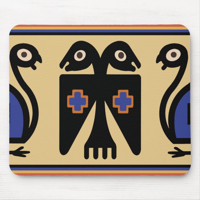Peruaner Zwei-Kopf-Vogel Mousepad (Vorne)