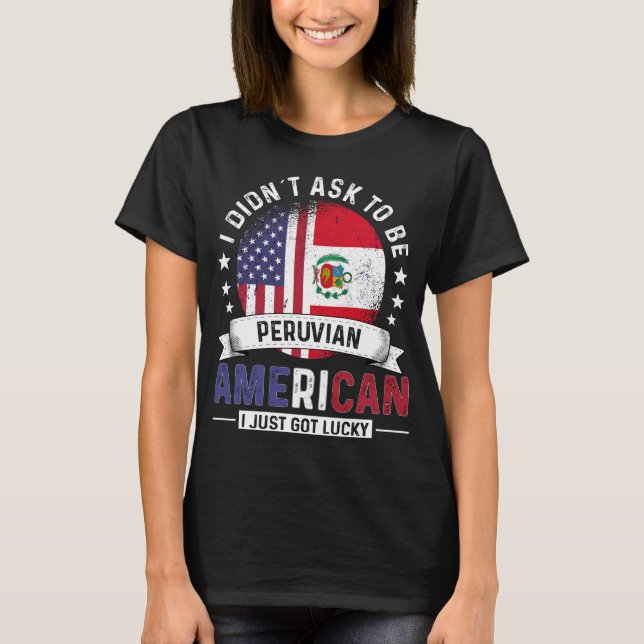 Peruanische Fahnen Prix Country Peru Flag T-Shirt (Vorderseite)