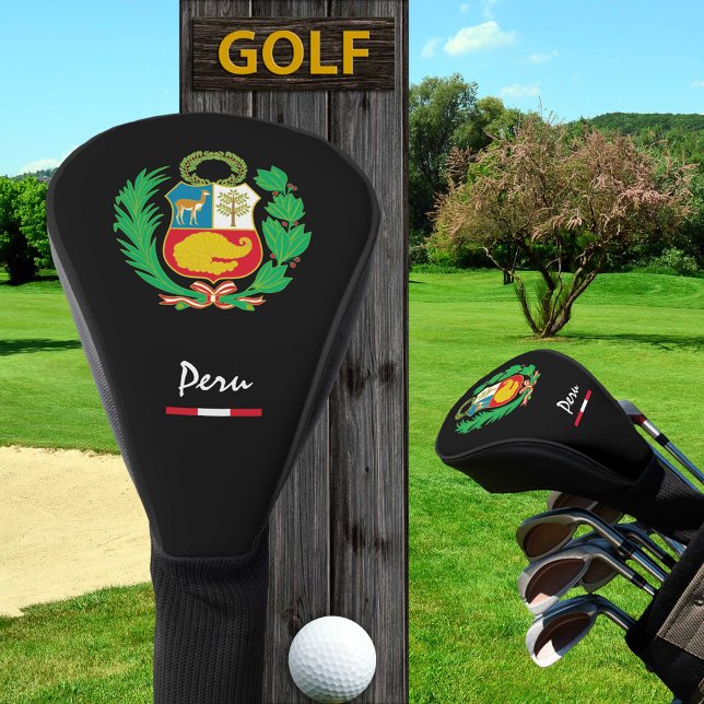 Peruanische Flagge & Golf Peru Sport Covers /Clubs Golf Headcover (Von Creator hochgeladen)