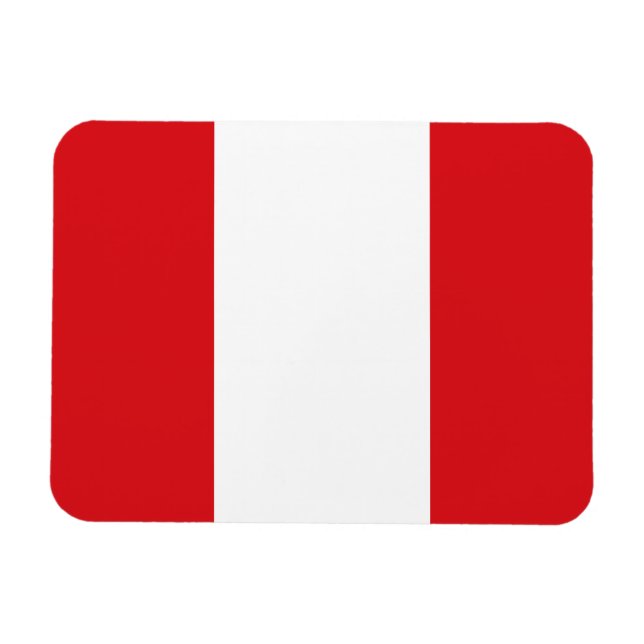 Peruanische Flagge Magnet (Horizontal)