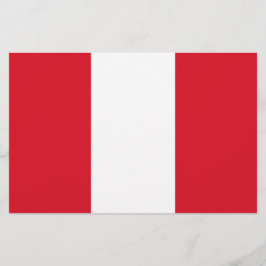 Peruanische Flagge (Peru) Briefpapier