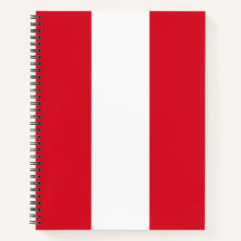 Peruanische Flagge (Peru) Notizbuch
