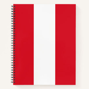 Peruanische Flagge (Peru) Notizbuch